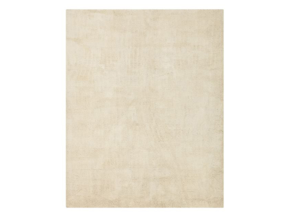 pottery barn dalton hand loomed wool shag rug  